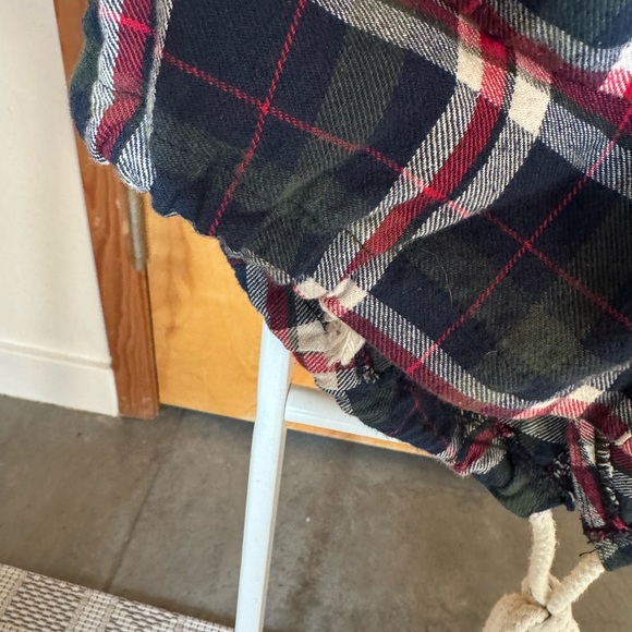 Hei Hei Anthropologie Plaid Flannel Tie Waist Lightweight Anorak Size S - Picture 11 of 12